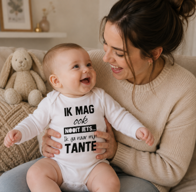 Rompertje tekst kind met naam Tante